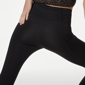 เลกกิ้งคาปรีเอวกลางทรงทันสมัยคุณภาพสูงสั่งทำพิเศษสำหรับผู้หญิง เป็นมิตรกับสิ่งแวดล้อม แห้งเร็ว ดีไซน์โดดเด่น มีสินค้าในสต็อก เหมาะสำหรับโยคะ รับผลิตแบบ OEM - Product Image 5