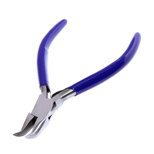 Pince à bijoux de qualité chirurgicale à bout arrondi avec poignée antidérapante, pince optique pour bijoux en acier inoxydable - Product Image 3