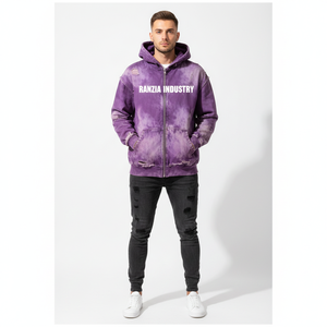 Ranzia Industry Private Label Streetwear Hoodie Set Eco-Friendly Fabric Wholesale Ranzia Industry Custom Oversized Zip Hoodie - Product Image 1