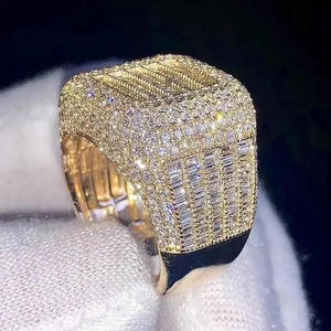 Luxury Iced Out Gold <b>Ring</b> for Men Hip Hop Style Micro Pave CZ Diamond <b>Statement</b> <b>Ring</b> Hot Selling Jewelry - Product Image 4