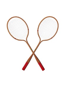 Raquette de badminton en bois unisexe, personnalisable, toutes tailles et couleurs, avec poignée souple antidérapante, filet rigide et logo personnalisé - Product Image 2