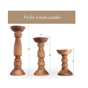 Candelabro de madera marrón de Calidad exclusiva, diseño admirable, mesa de comedor de cocina, candelabro decorativo para decoración del hogar - Product Image 5