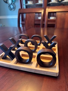 Handcrafted Kids Friendly <b>Coffee</b> <b>Table</b> Wooden Tic Tac Toe XOX XOX Tabletop Set Dominoes and Sets Family party toy <b>Coffee</b> gift - Product Image 1