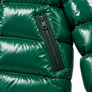 Veste matelassée en toile pour homme, prix de gros, col montant personnalisé, respirante, écologique, à capuche, fermeture éclair frontale, pour l'extérieur, hiver - Product Image 5