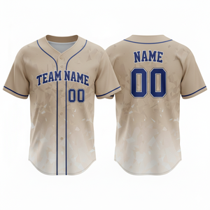 Maillot de baseball personnalisé pour adultes, imprimé par sublimation, tissu en maille, confortable, durable, séchage rapide, respirant, vêtements de sport unisexes - Product Image 1