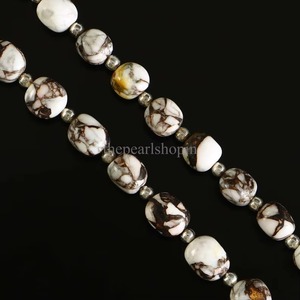 Pierre précieuse en vrac lisse en cuivre AAA, turquoise Mohave, forme pépite, 6x8MM 8x10MM, pour la fabrication de bijoux, prix de gros, fournitures en vrac - Product Image 3