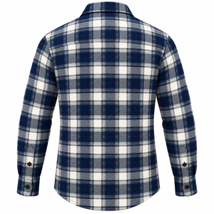 Wholesale Men <b>Plaid</b> Flannel <b>Shirt</b> Heavy Cotton Casual Button Down <b>Shirt</b> Long Sleeve Check <b>Shirt</b> Custom Mens Work Flannel <b>Shirt</b> - Product Image 2