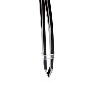 Pinzas para Cejas de Acero Inoxidable con Punta Inclinada, Diseño Nuevo, Marca Privada, Venta al por Mayor, Color Negro - Product Image 6