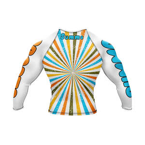 Bjj MMA Rash Guard Compression Fitness Shirt Short <b>Sleeve</b> UPF50 Eco-Friendly Breathable Quick Dry Anti-Bacterial - Product Image 2