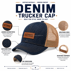 Gorra Trucker Personalizada para Hombre, Gorra de Béisbol con Malla Trasera de Alta Calidad, Cierre a Presión, Logotipo Personalizado Bordado, Fabricante Mayorista - Product Image 6