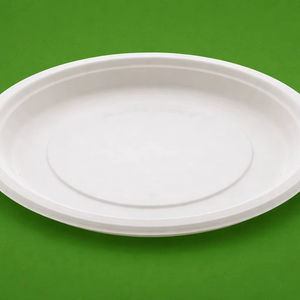 Assiette jetable moderne en bagasse biodégradable et compostable, écologique, de 12 pouces, compatible lave-vaisselle et micro-ondes, 500 pièces/boîte, pour le dîner - Product Image 1