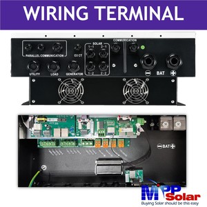 Inversor de Energía Solar Híbrido IP65 de 10kw, Cargador MPPT Simple/Doble, Fase Dividida 110V/220V 48VDC, Certificado UL1741 CEC, Paralelizable - Product Image 2