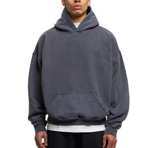 Sweat à capuche pour homme personnalisé OEM de haute qualité en coton, version classique, col roulé avec cordon de serrage, manches longues, pour le sport et la remise en forme - Product Image 5