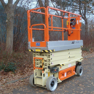รถยกแบบกรรไกรไฟฟ้า JLG 2630ES แท้ ขนาด 26 ฟุต แพลตฟอร์มทำงานยกสูงแบบไฮดรอลิกขนาดกะทัดรัด ขายส่งอุปกรณ์ก่อสร้าง - Product Image 1
