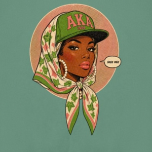 Sudadera Gráfica Verde de Manga Larga para Mujer AKA Cover Girl, Estilo Casual Inspirado en la Hermandad, Moda Urbana - Product Image 6