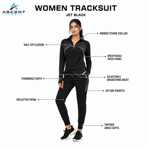 Conjunto Deportivo de Mujer con Media Cremallera para Correr y Hacer Ejercicio, Ropa Deportiva Personalizada con Logotipo, Fabricante Mayorista OEM ODM de Marca Privada - Product Image 6