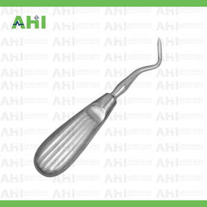 Élévateur dentaire torsadé en acier inoxydable certifié CE Classe I, instrument dentaire manuel de haute qualité AHI-6102R, argent, ergonomique - Product Image 2