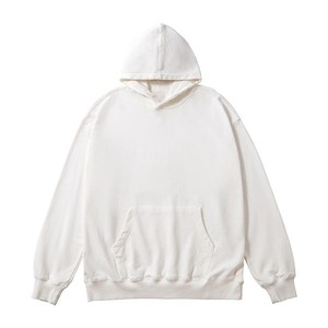 Hoodie en coton à épaules tombantes pour homme, personnalisable avec faible MOQ, emballage prêt à la vente pour les marques de mode de luxe américaines - Product Image 2