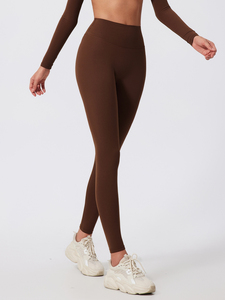 Leggings de Cintura Alta para Mujer, Tejidos, de Color Sólido, Largos, Elásticos, Transpirables y Cómodos para Usar en Todas las Estaciones - Product Image 4