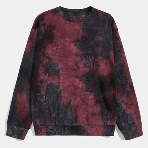 Sudadera Vintage Personalizada para Hombre, Cuello Redondo, Manga Larga, Tie Dye, Estilo Informal, Lavada, Unisex - Product Image 3