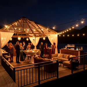 Barge de fête hors-bord en aluminium soudé UBI 149 avec moteur à essence de 150 CV, télécommande alimentée par batterie pour 9 personnes, usage de loisirs - Product Image 5