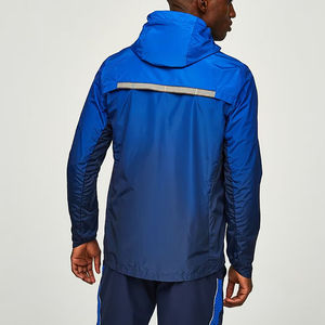 Custom Made Lightweight <b>Hooded</b> Windbreaker Shorts Set Mens 100% Cotton Two Piece <b>Zip</b> Sportswear Casual Travel Outfit Winter - Product Image 2
