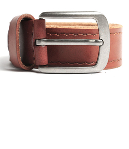 Ceintures en cuir de vachette véritable avec boucle en acier de luxe sur mesure, nouveau design pour hommes - Prix de gros, style vintage, en solde - Product Image 2