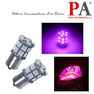 Bombilla LED HYUGA de 12V con Lente Rosa, 20SMD 5050, Universal para Luz Trasera de Coche, Luz de Señal de Giro, Luz de Freno, Mejora de Equipamiento - Product Image 3