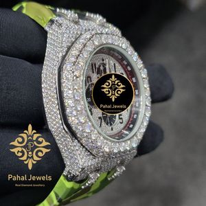 Reloj Cronógrafo de Cuarzo con Incrustaciones de Diamantes, Esfera Redonda, Bisel con Pedrería, Estilo Cronógrafo, para Regalo y Moda - Product Image 2