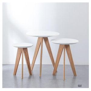 Modern <b>Solid</b> <b>Wood</b> Customized Foldable Round Coffee Table for Restaurant Hotel Mall & Gym Use - Product Image 4