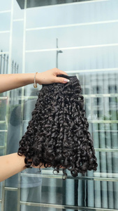 Extensions de Cheveux Humains Vierges Vietnamiens Bouclés, Sans Nœuds, Sans Perte, Tissage Double Trame, 100g - Product Image 3