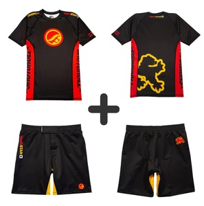 Conjunto Completo de Rashguard y Pantalones Cortos de Manga Larga para Entrenamiento de MMA, Transpirable y Antibacterial, Unisex, Modelo Malibu Batch 143 - Product Image 1