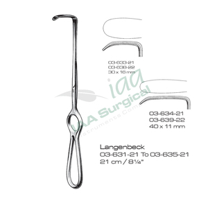 Retractor Kocher Langenbeck de 21.5 cm, Aprobado por la CE e ISO, Instrumentos Quirúrgicos de Acero Inoxidable de Alta Calidad, Retractor de Tejidos - Product Image 3