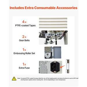 Machine de scellage à bande verticale continue pour une largeur de scellage de 0,24 à 0,47, température et vitesse réglables, rouleau de scellage thermique, impression 0,001 à 0,03 - Product Image 6