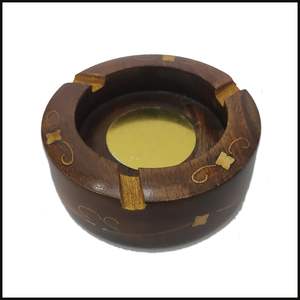 Cendrier en bois artisanal de luxe avec finition haut de gamme, accessoire de fumeur écologique de qualité supérieure - Product Image 6