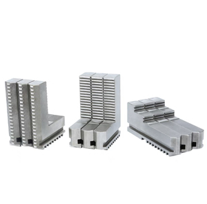 YTUM marca 200mm K11 200 <span class=keywords><strong>Chuck</strong></span> Jaws <span class=keywords><strong>CNC</strong></span> torno <span class=keywords><strong>Chuck</strong></span> con altura añadida mordazas duras interior y exterior, Manual <span class=keywords><strong>Chuck</strong></span> 3 mordazas - Product Image 5
