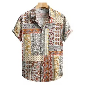 Camisas Elegantes para Hombre con Botones, Sublimadas, Antiarrugas, Tacto Suave, Estampado Digital, Ropa para Vacaciones - Product Image 2