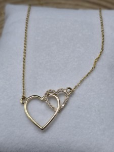 Colgante de Moissanita VVS en Forma de Corazón, Plata 925 con Baño de Rodio, Joyería Romántica para Mujer, Uso Diario - Product Image 2
