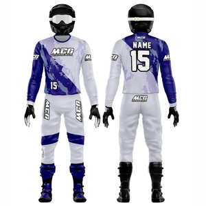 ชุดแข่งรถวิบาก MX ลายพิมพ์ซับลิเมชั่นดีไซน์วินเทจใหม่ ผ้าไนลอนโพลีเอสเตอร์คุณภาพสูง สำหรับผู้ชาย - Product Image 1