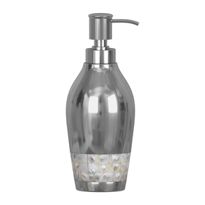 Gold <b>Soap</b> Dispenser Square Stainless Steel Liquid <b>Hand</b> Wash Pump Bottle Set Modern Etched Metal Design <b>Refillable</b> Lotion - Product Image 3