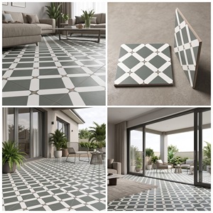 Azulejos de Porcelana Antideslizantes de la Serie Marroquí Tallada de 600x600 mm, Color 5507, para Sala de Estar, Parque, Residencial y Comercial - Product Image 2