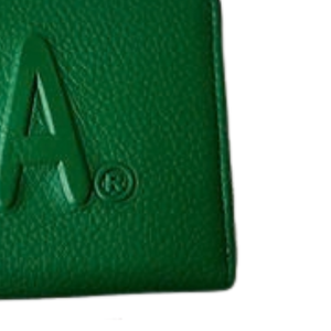 Green Zip Around <b>Wallet</b> with Embossed AKA Lettering, Long Faux Leather Clutch Purse with Card Slots and Coin Pocket <b>Women</b> - Product Image 5