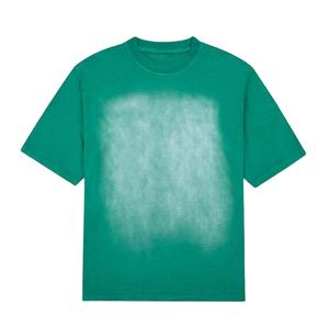 2025 tendance hommes Vintage soleil délavé à l'acide marque privée col rond manches régulières bas ourlet Style OEM T-Shirts pour hommes - Product Image 6