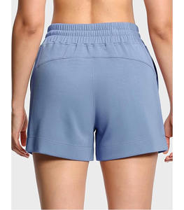 Pantalones Cortos Casuales para Hombre, Corte Clásico, 100% Algodón, Cintura Elástica, Antiarrugas, Multibolsillos, Color Personalizado Bordado - Product Image 4