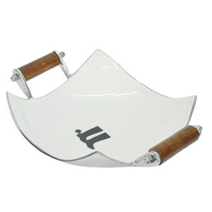 Tazón de Frutas Metálico de 4 Esquinas con Asas, Tazones Decorativos para Servir, Última Llegada, Tazón de Lujo para Bodas y Eventos - Product Image 2