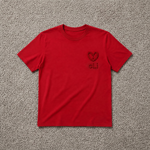 Nueva Camisa de Mujer con Bordado Chenille, Textura Suave, Logotipo Personalizado, Corte Regular, Manga Corta, para Todas las Temporadas, Acabado Premium - Product Image 3
