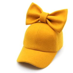 Yellow Bowknot Leather <b>Baseball</b> <b>Cap</b> RICSA Unisex Casual Outdoor Hat 3D Embroidery Breathable Spring Summer Adult Fit 48-50cm - Product Image 5