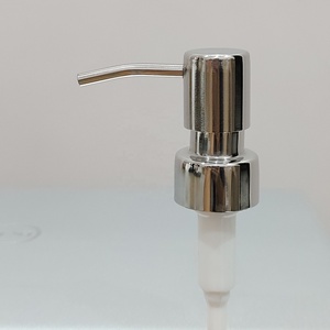 Distributeur de savon et de lotion en acier inoxydable poli miroir brillant, pompe résistante à la rouille pour hôtel et salle de bain - Product Image 2