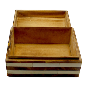 Premium Quality Handmade Wooden Bone Inlay <b>Trinket</b> Jewelry <b>Box</b> Luxury Decorative Storage Organizer for Modern Home Decor - Product Image 2