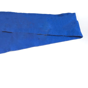 ผ้าพันคอสีน้ำเงินรอยัลขาวลายทางถักอะคริลิก แต่งชายครุย ปักลายตามสั่ง สำหรับพี่น้องสมาคมนักศึกษาหญิง Zeta Phi Beta - Product Image 4